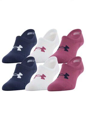 Under Armour Women's 6-Pack Essential Cotton Ultra Low Sock